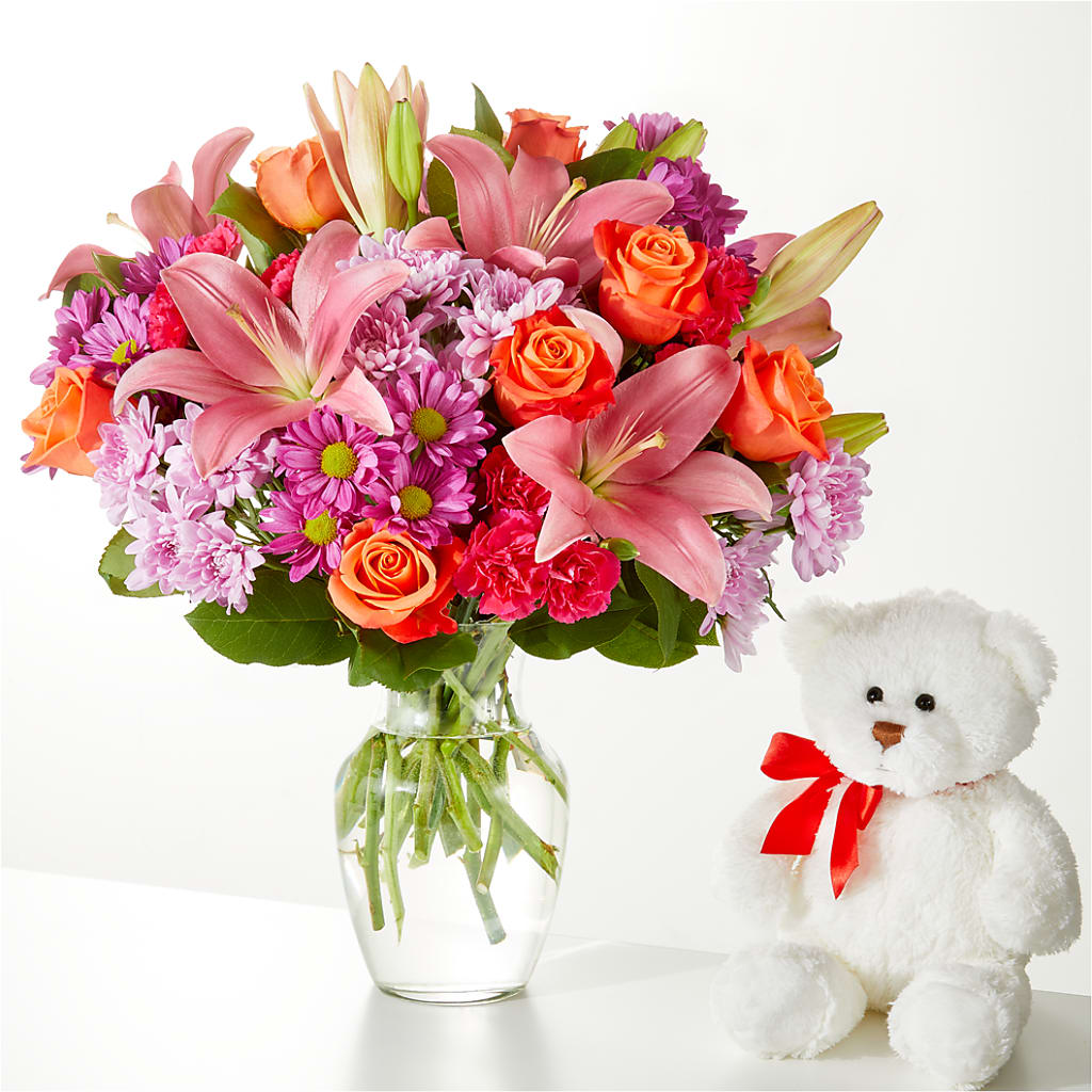 One and Only Bouquet and Bear Bundle – EASTON'S FLOWERS, Mount Vernon IL