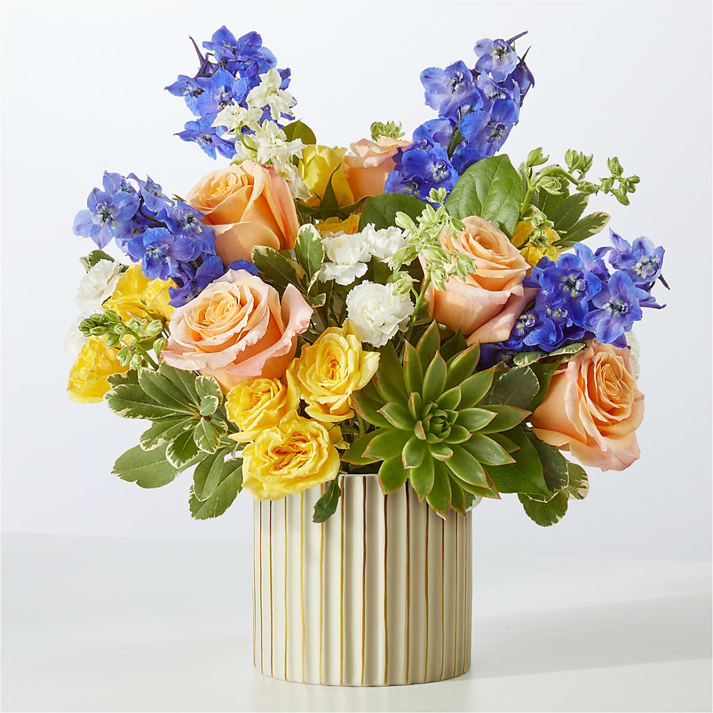 Cobalt Reverie Bouquet – EASTON'S FLOWERS, Mount Vernon IL