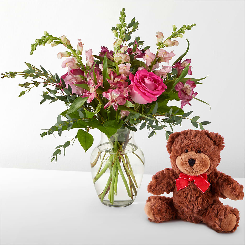 Happily Ever After Bouquet & Bear Set – EASTON'S FLOWERS, Mount Vernon IL