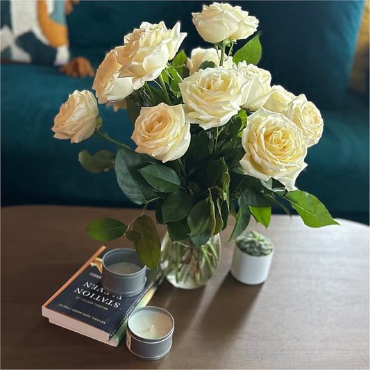 Long Stem Yellow Rose Bouquet – EASTON'S FLOWERS, Mount Vernon IL