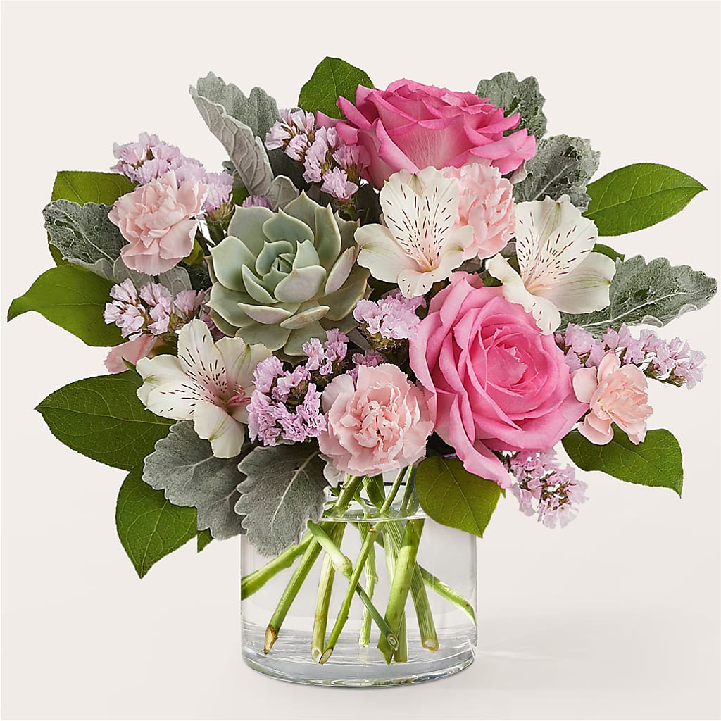 Dusty Rose Bouquet – EASTON'S FLOWERS, Mount Vernon IL