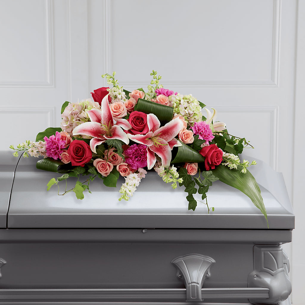 Splendid Grace Casket Spray – EASTON'S FLOWERS, Mount Vernon IL