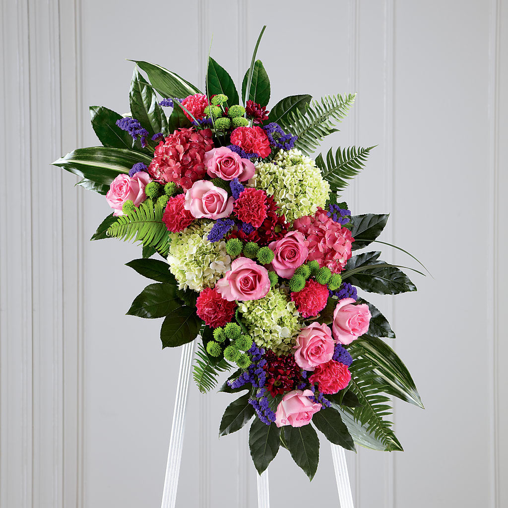 Refreshing Mix Standing Spray – EASTON'S FLOWERS, Mount Vernon IL