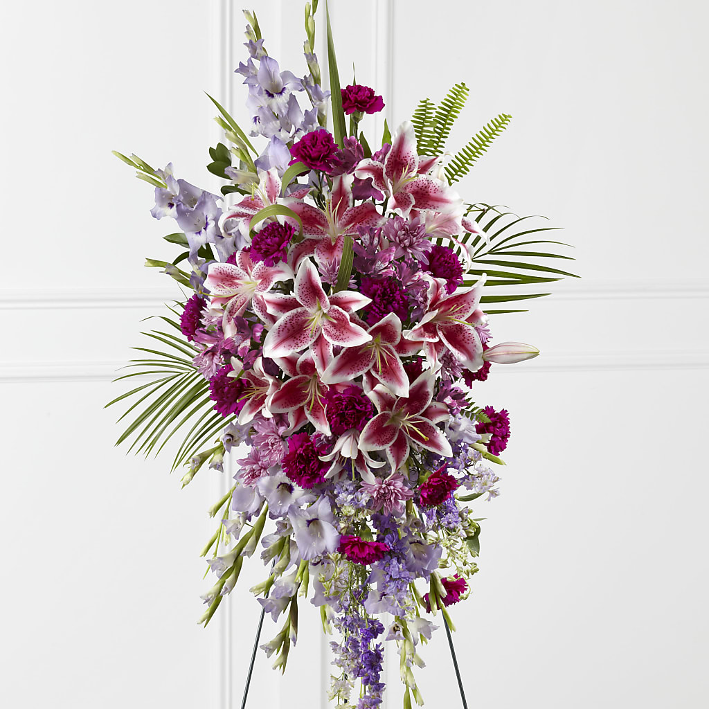 Tender Touch Standing Spray – EASTON'S FLOWERS, Mount Vernon IL
