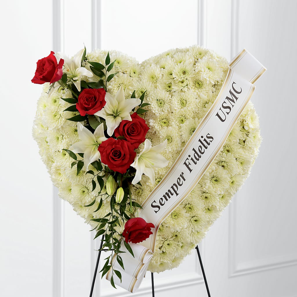 Heartfelt Hero Standing Heart – EASTON'S FLOWERS, Mount Vernon IL