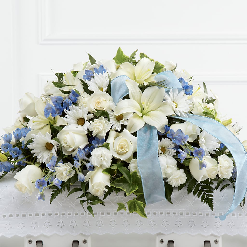 Tender Treasure Casket Spray – EASTON'S FLOWERS, Mount Vernon IL