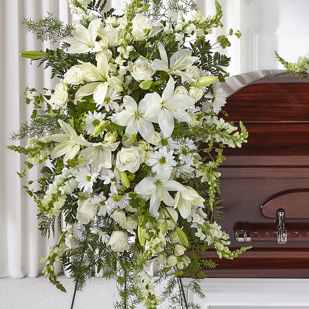Loving Thoughts Standing Spray – EASTON'S FLOWERS, Mount Vernon IL