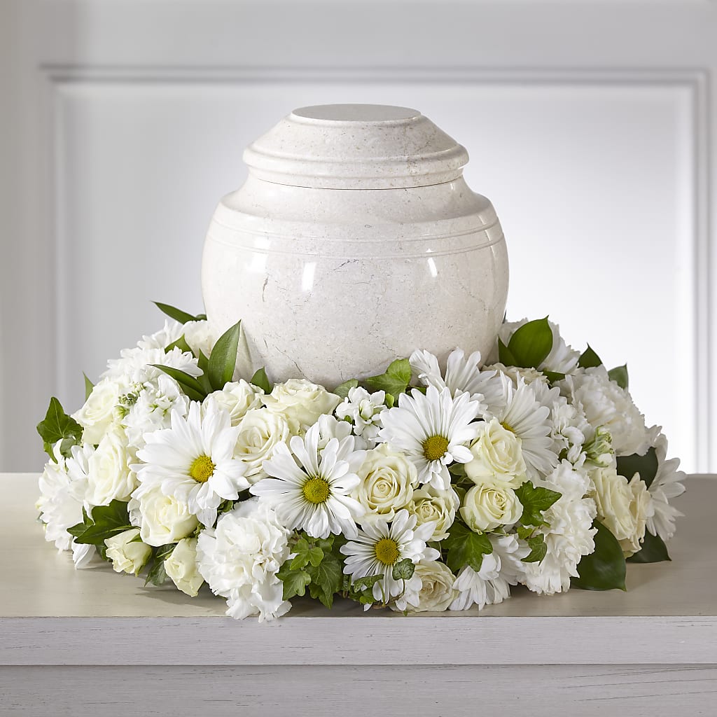 Ivory Gardens Cremation Adornment – EASTON'S FLOWERS, Mount Vernon IL