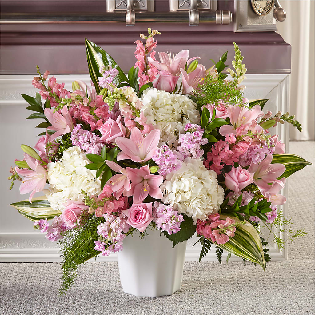 Simply Serene Floor Basket – EASTON'S FLOWERS, Mount Vernon IL