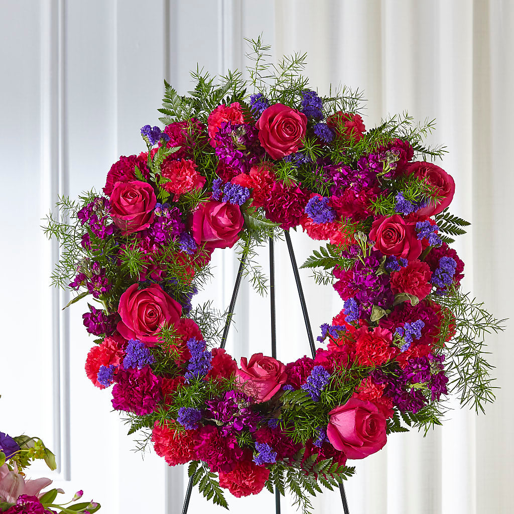 Calming Colors Wreath – EASTON'S FLOWERS, Mount Vernon IL