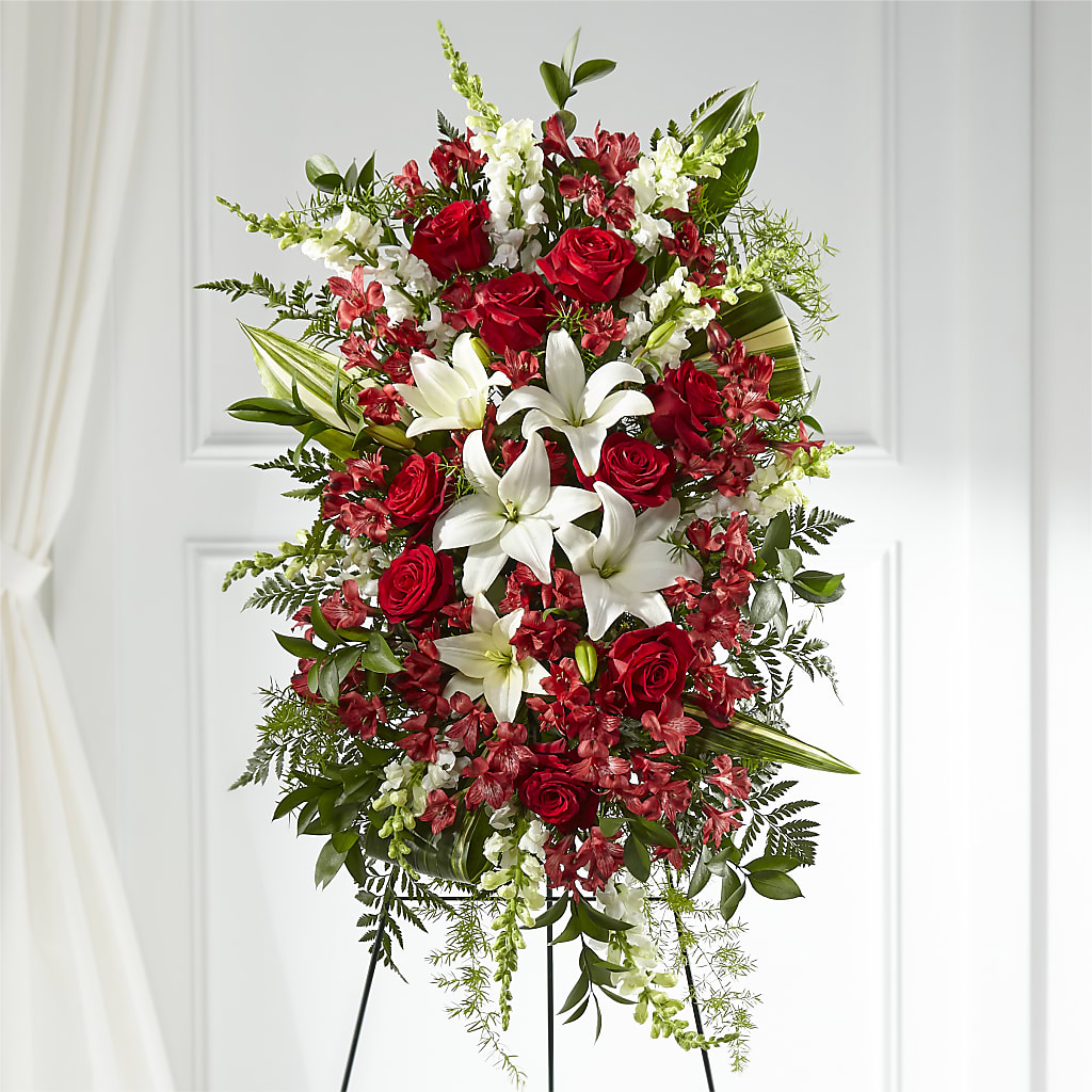 Everlasting Memory Standing Spray – EASTON'S FLOWERS, Mount Vernon IL