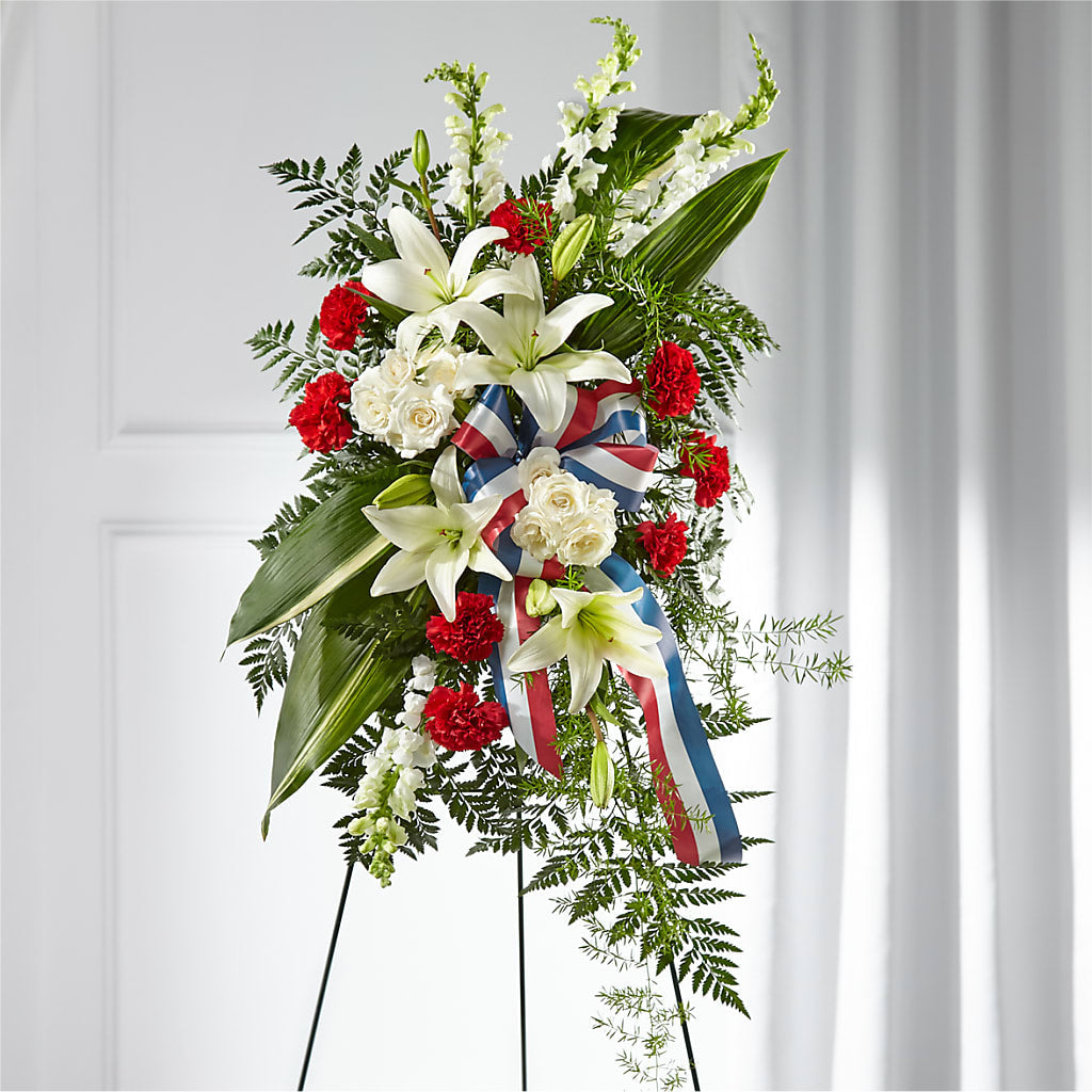 Stars of Life Standing Spray – EASTON'S FLOWERS, Mount Vernon IL