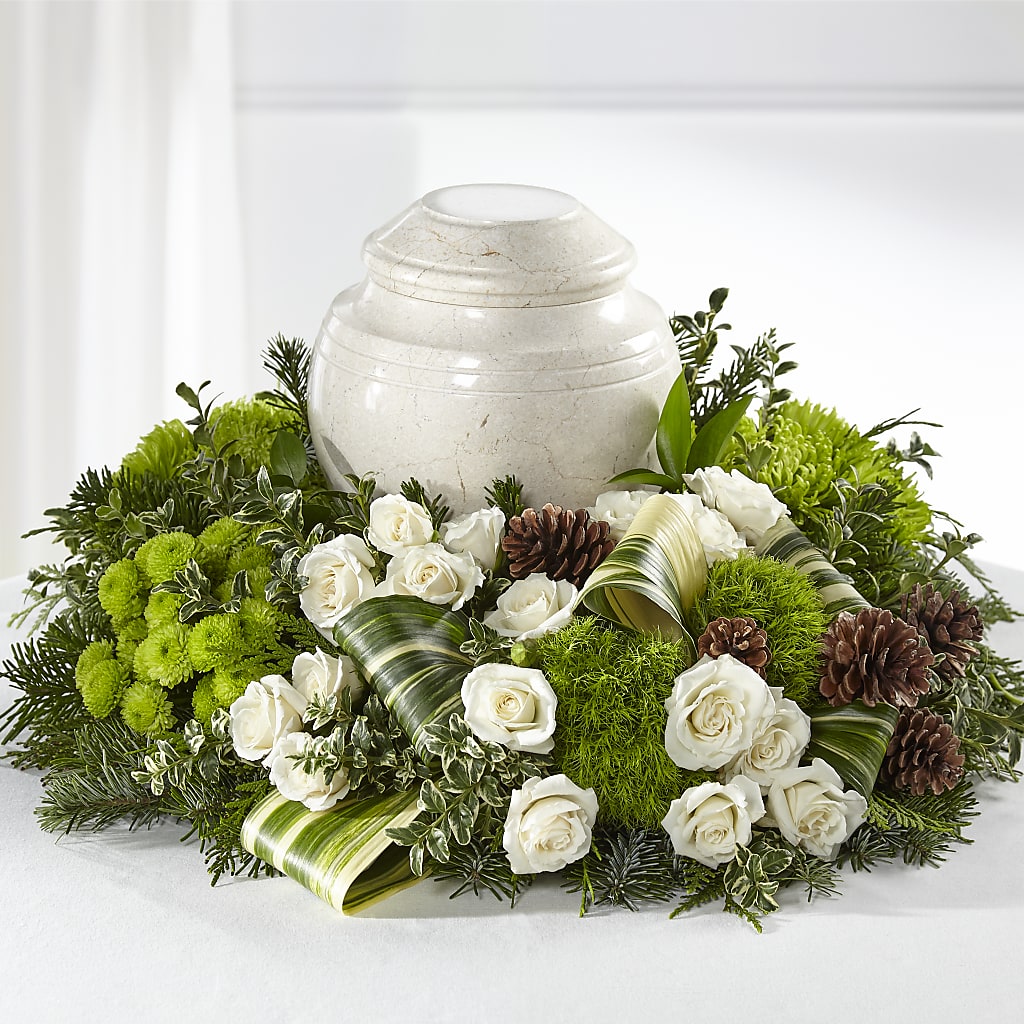 Precious Evergreen Cremation Adornment – EASTON'S FLOWERS, Mount Vernon IL