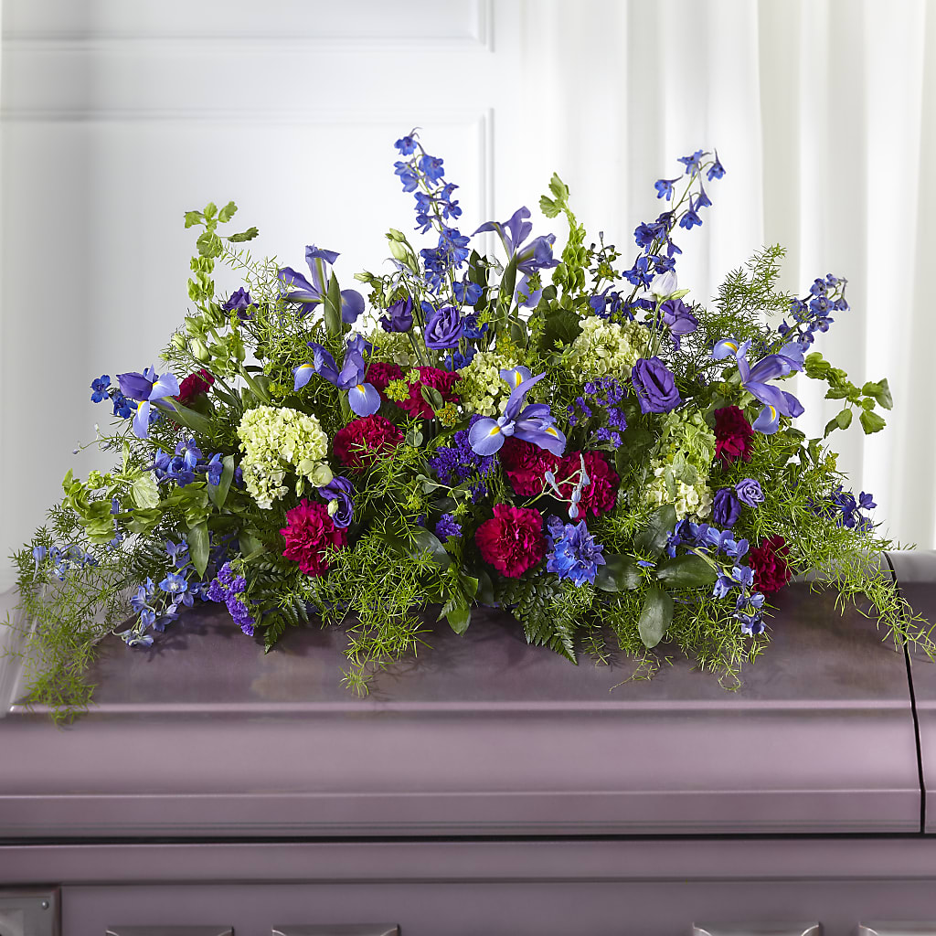 Always Treasured Casket Spray – EASTON'S FLOWERS, Mount Vernon IL