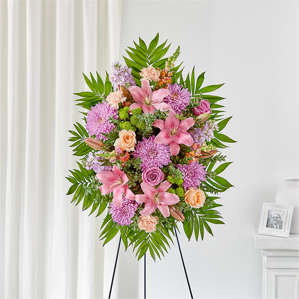 Love & Light Standing Spray – EASTON'S FLOWERS, Mount Vernon IL