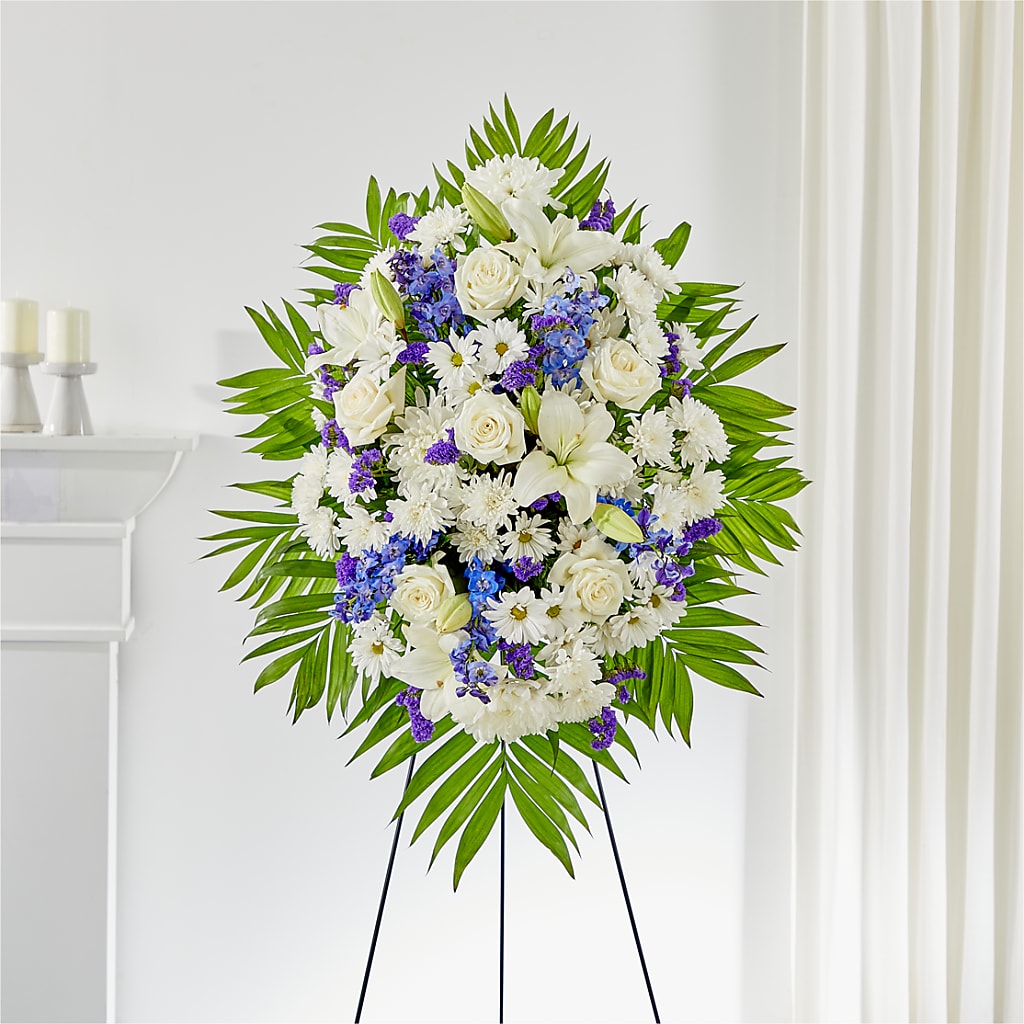 At Rest Standing Spray – EASTON'S FLOWERS, Mount Vernon IL