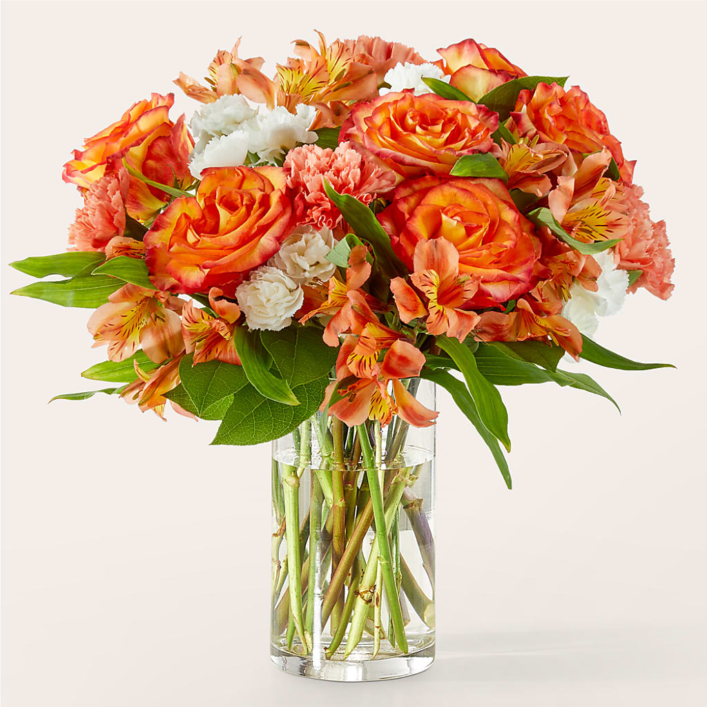 Apricot Glow Bouquet – EASTON'S FLOWERS, Mount Vernon IL