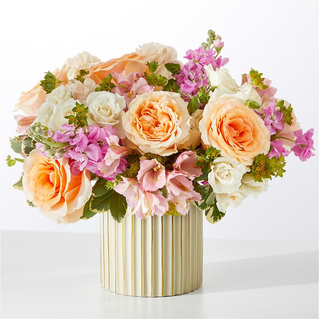 Paradise Bouquet with Ivory Vase – EASTON'S FLOWERS, Mount Vernon IL
