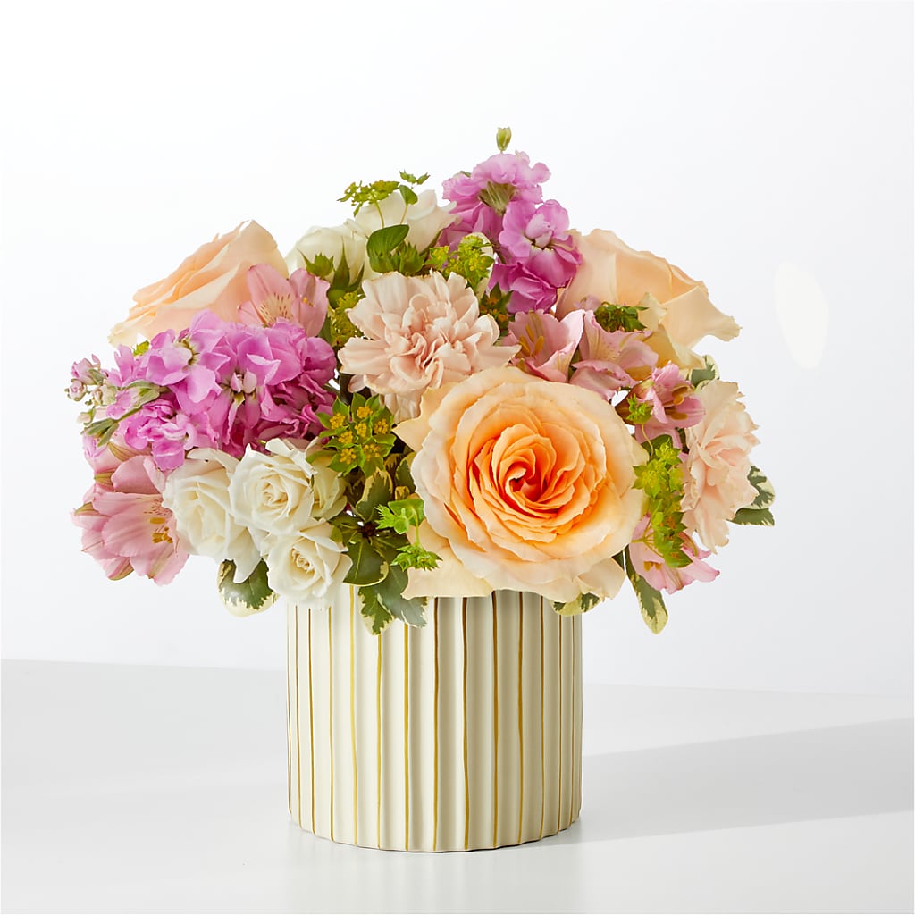 Paradise Bouquet with Ivory Vase – EASTON'S FLOWERS, Mount Vernon IL