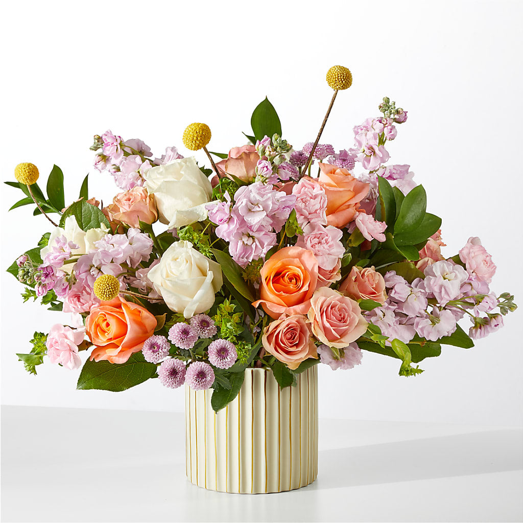 French Market Bouquet with Ivory Vase – EASTON'S FLOWERS, Mount Vernon IL