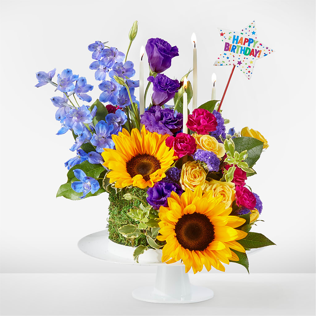 Star of the Day Floral Cake – EASTON'S FLOWERS, Mount Vernon IL
