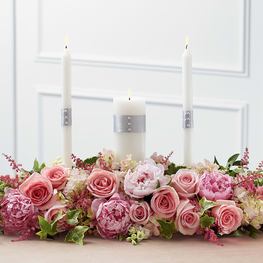 Worldwide Romance Unity Candle Arrangement – EASTON'S FLOWERS, Mount Vernon IL
