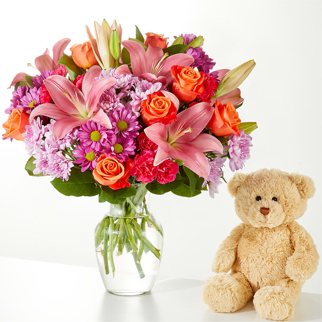 One and Only Bouquet and Bear Bundle – EASTON'S FLOWERS, Mount Vernon IL