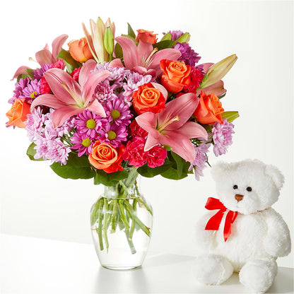 One and Only Bouquet and Bear Bundle – EASTON'S FLOWERS, Mount Vernon IL