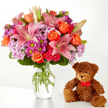 One and Only Bouquet and Bear Bundle – EASTON'S FLOWERS, Mount Vernon IL