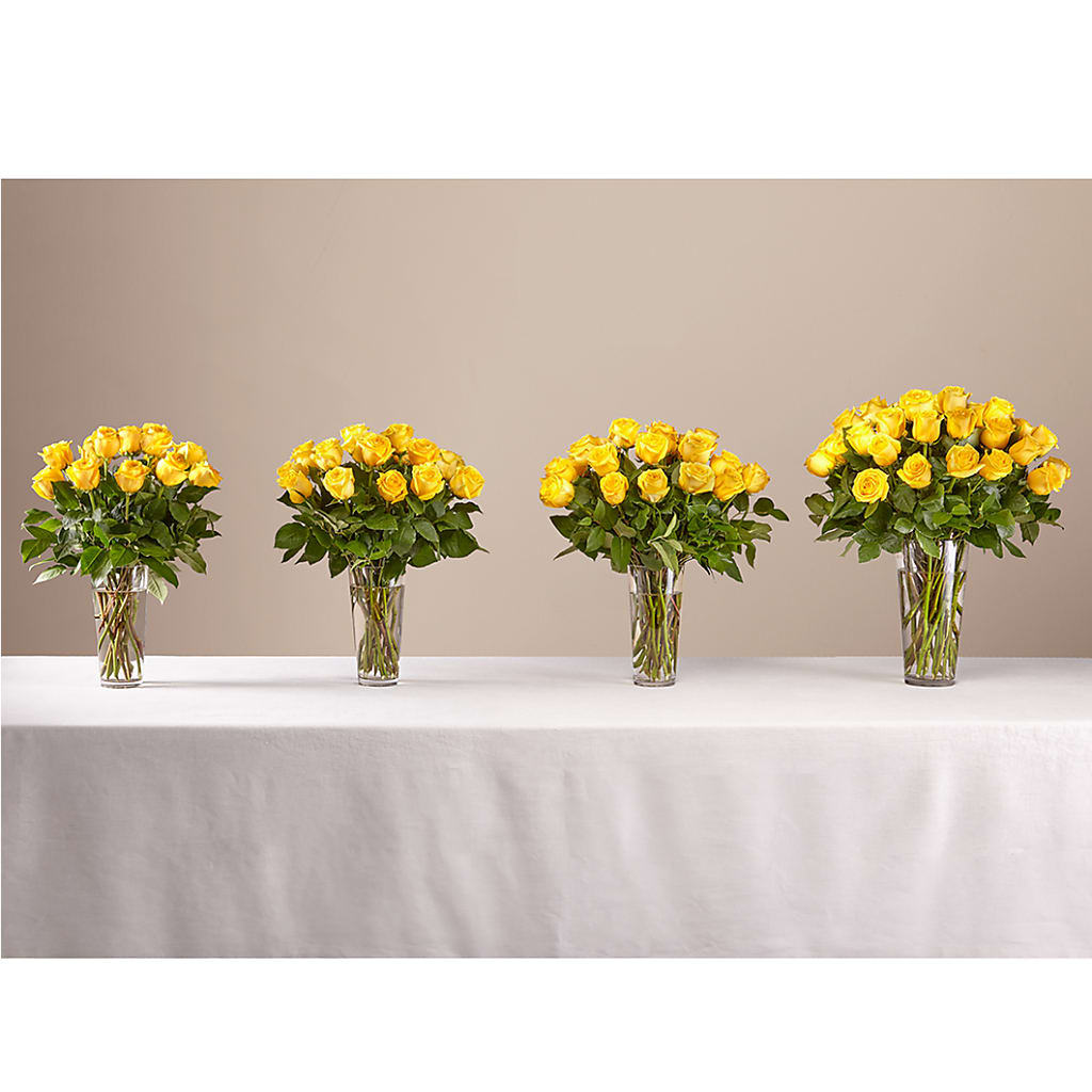 Long Stem Yellow Rose Bouquet – EASTON'S FLOWERS, Mount Vernon IL