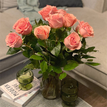 Long Stem Pink Rose Bouquet – EASTON'S FLOWERS, Mount Vernon IL