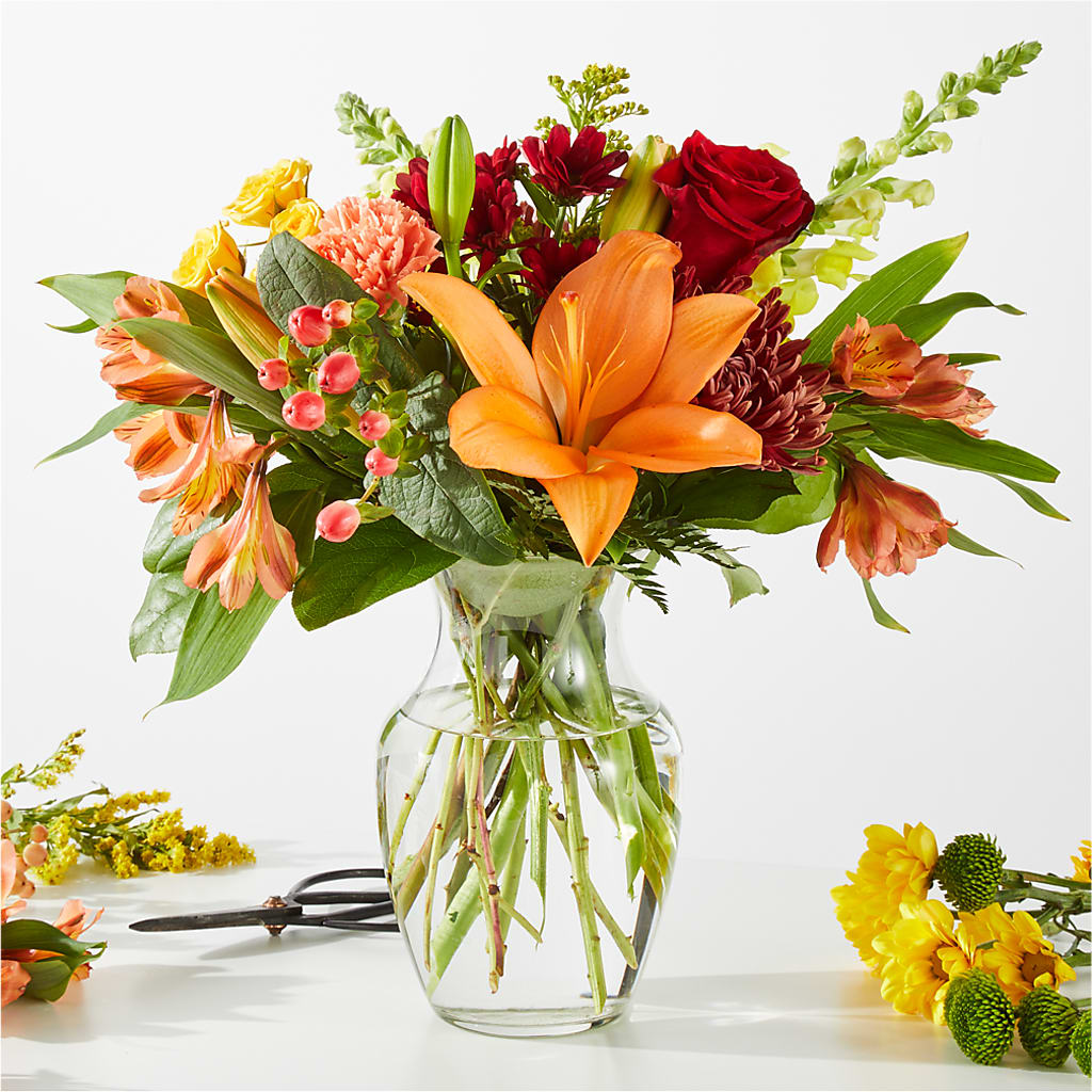 Fall Delight – A Florist Original – EASTON'S FLOWERS, Mount Vernon IL
