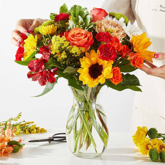 Fall Delight – A Florist Original – EASTON'S FLOWERS, Mount Vernon IL