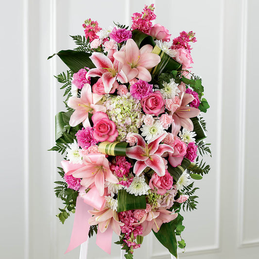 Comforting Standing Spray – EASTON'S FLOWERS, Mount Vernon IL