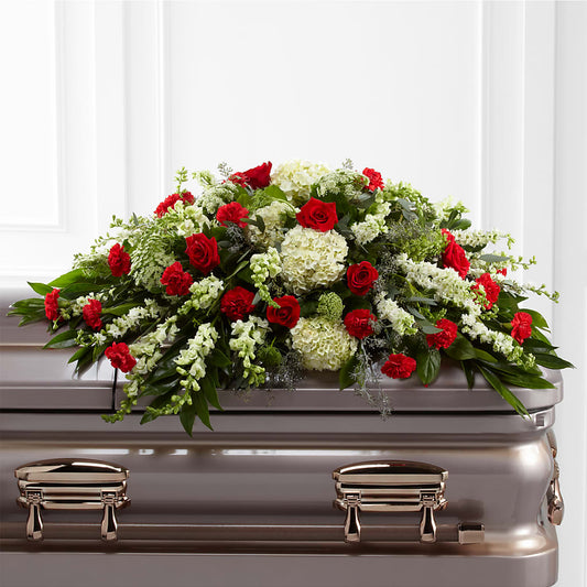 Sincerity Casket Spray – EASTON'S FLOWERS, Mount Vernon IL