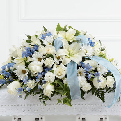 Tender Treasure Casket Spray – EASTON'S FLOWERS, Mount Vernon IL
