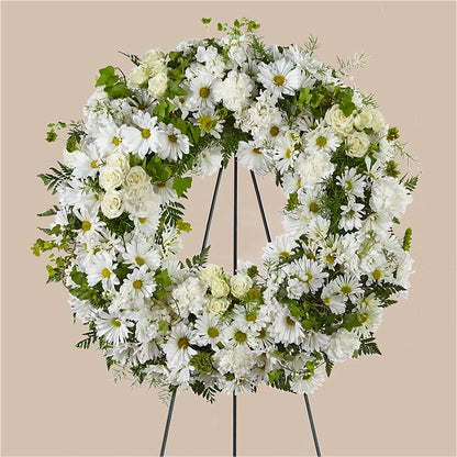 Faithful Wishes Wreath – EASTON'S FLOWERS, Mount Vernon IL