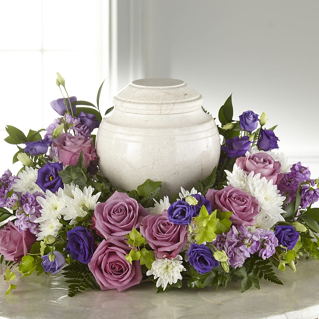 Blooming Sympathy Cremation Adornment – EASTON'S FLOWERS, Mount Vernon IL