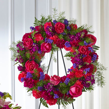 Calming Colors Wreath – EASTON'S FLOWERS, Mount Vernon IL