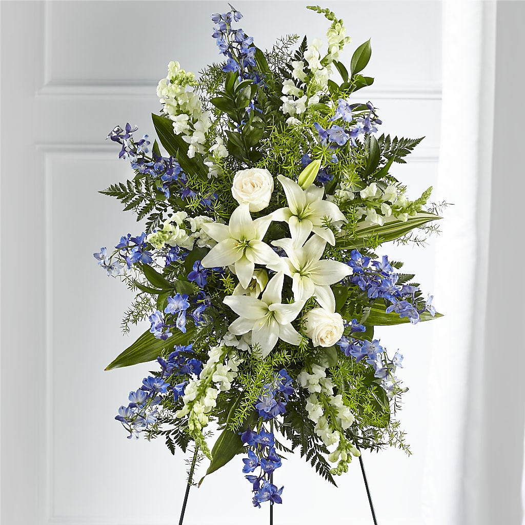 Faithful Friend Standing Spray – EASTON'S FLOWERS, Mount Vernon IL