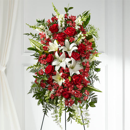 Everlasting Memory Standing Spray – EASTON'S FLOWERS, Mount Vernon IL
