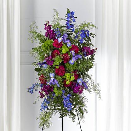 Heavenly Skies Standing Spray – EASTON'S FLOWERS, Mount Vernon IL