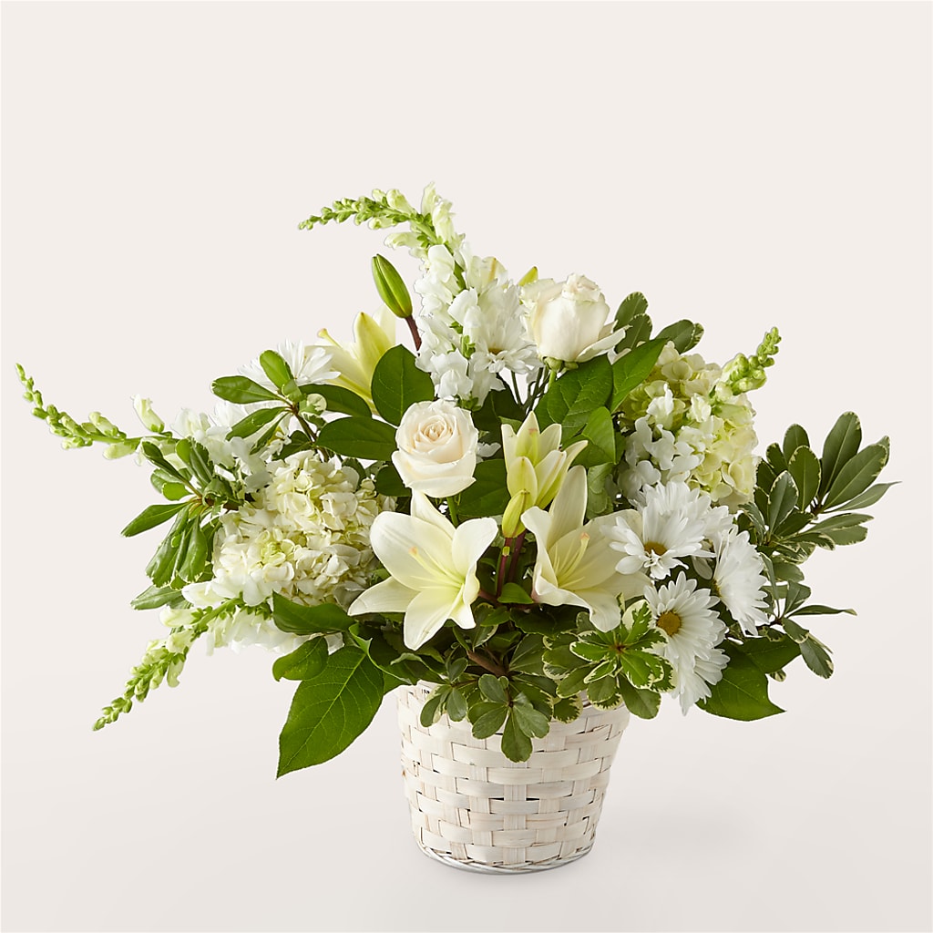 Ivory Elegance Floral Basket – EASTON'S FLOWERS, Mount Vernon IL