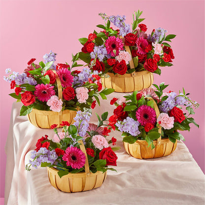 Pink Picnic Basket – EASTON'S FLOWERS, Mount Vernon IL