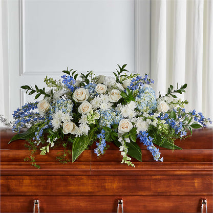 Timeless Essence Casket Spray – EASTON'S FLOWERS, Mount Vernon IL