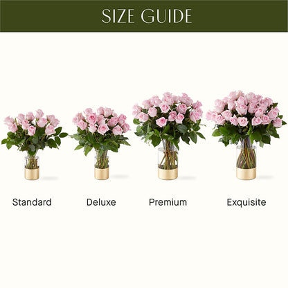 Picture Perfect Pink Rose Bouquet – EASTON'S FLOWERS, Mount Vernon IL