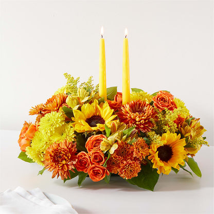 Autumn Harmony Centerpiece – EASTON'S FLOWERS, Mount Vernon IL