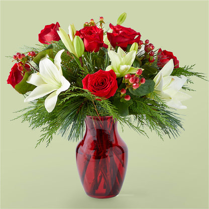 Evergreen Delight Bouquet – EASTON'S FLOWERS, Mount Vernon IL