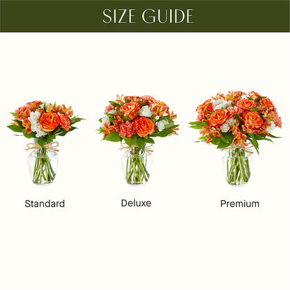 Apricot Glow Bouquet – EASTON'S FLOWERS, Mount Vernon IL