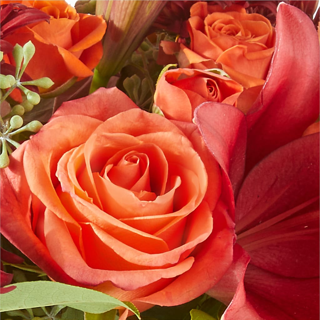 Crimson Leaves Bouquet – EASTON'S FLOWERS, Mount Vernon IL